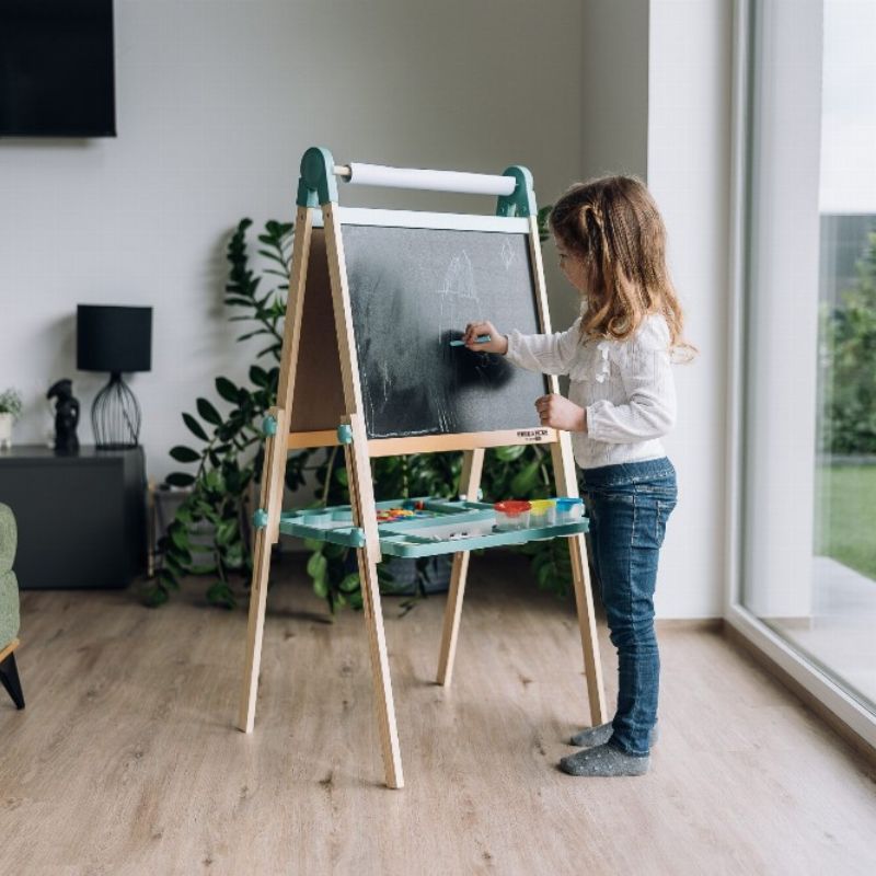 FreeON Free2Play Ξύλινος Πίνακας Διπλής Όψης Με Αξεσουάρ Για 3+ Ετών Duo Play