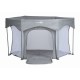 FreeON Playpen Εξάγωνο Πάρκο Quick Folding Grey