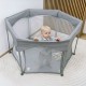 FreeON Playpen Εξάγωνο Πάρκο Quick Folding Grey