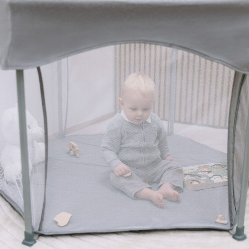 FreeON Playpen Εξάγωνο Πάρκο Quick Folding Grey