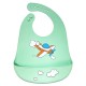 Gamberritos Σιλικονούχα Σαλιάρα Για 4+ Μηνών Airplane Mint