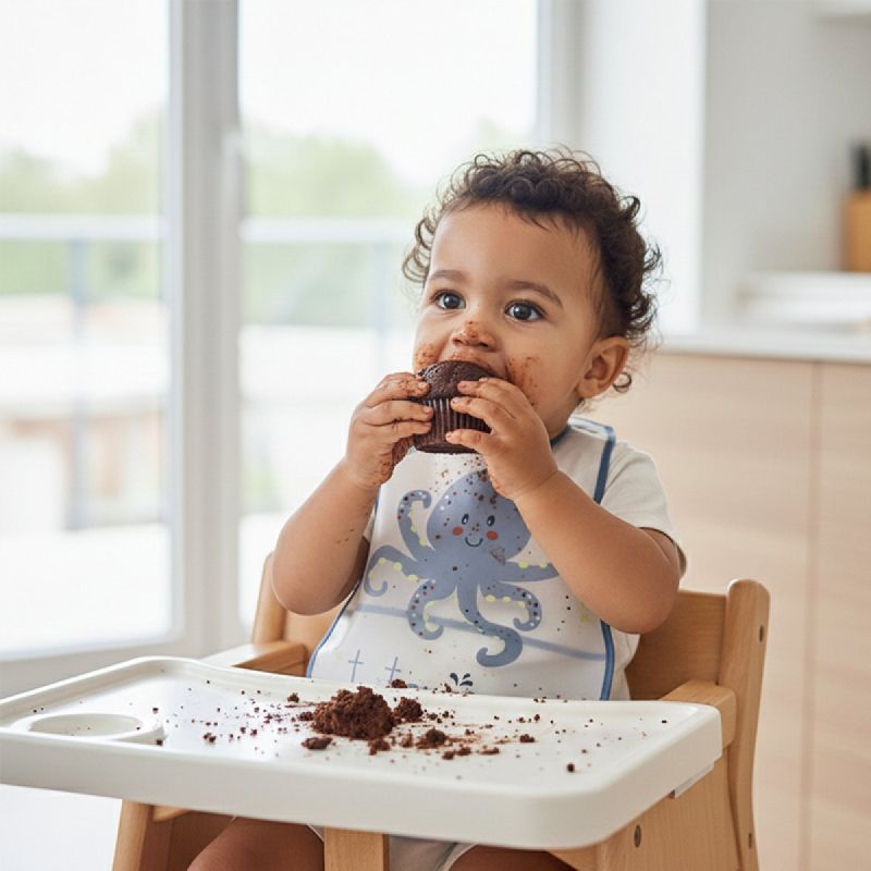 Gamberritos Αδιάβροχη Σαλιάρα PEVA Με Τσέπη Για 6+ Μηνών Tout Baigne