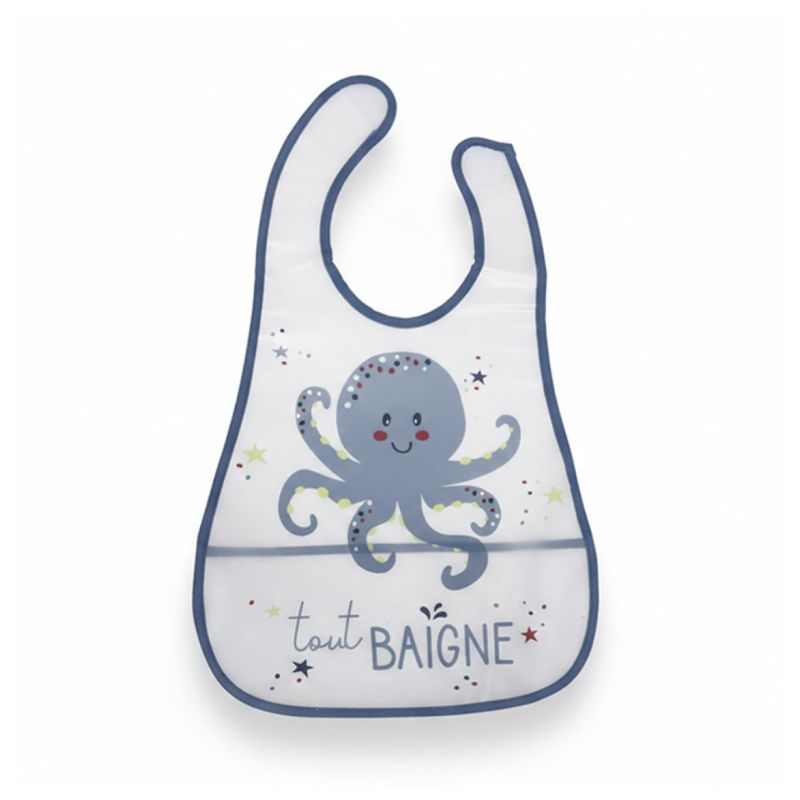 Gamberritos Αδιάβροχη Σαλιάρα PEVA Με Τσέπη Για 6+ Μηνών Tout Baigne