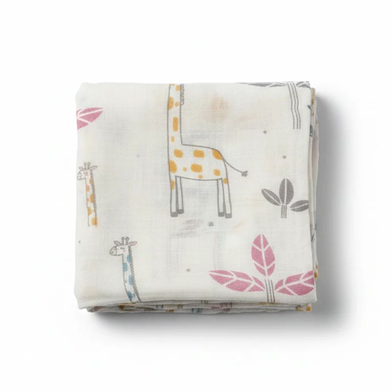 Gamberritos Πάνα Μουσελίνα 120cm * 120cm Happy Giraffes