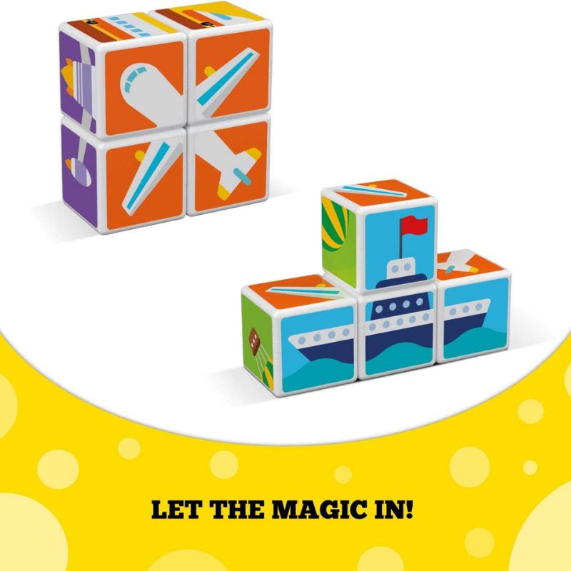 Geomag Magicube Σετ Μαγνητικοί Κύβοι 4 τμχ Για 18+ Μηνών Transport