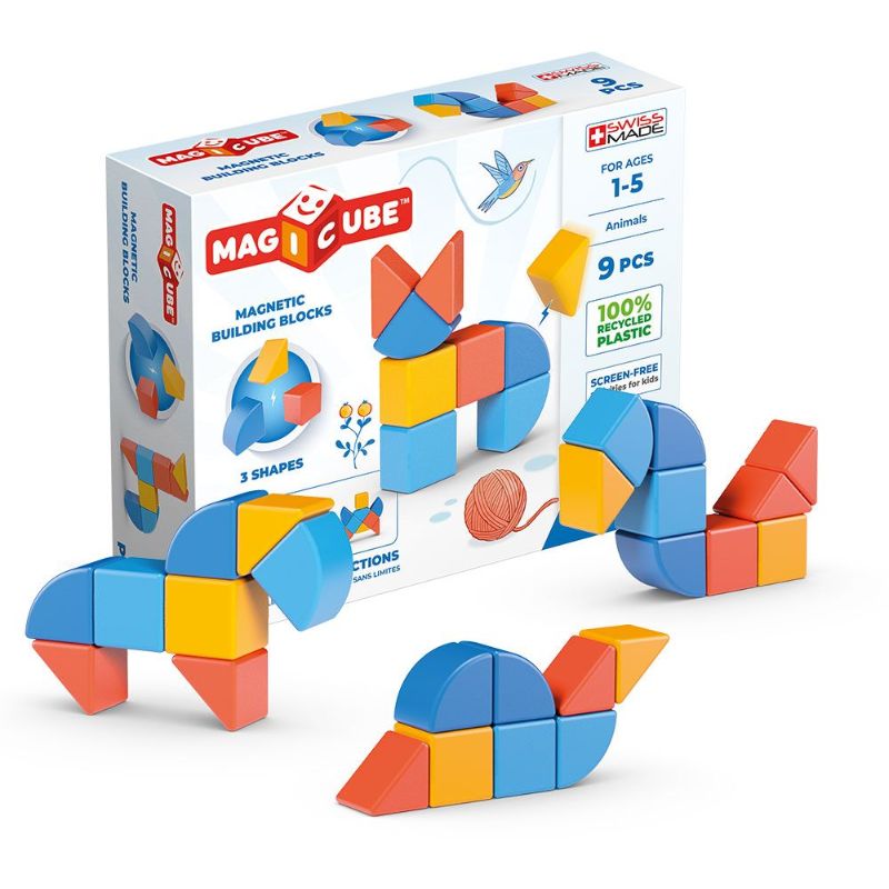 Geomag Magicube Σετ Μαγνητικά Μπλοκ 9 τμχ Για 1-5 Ετών