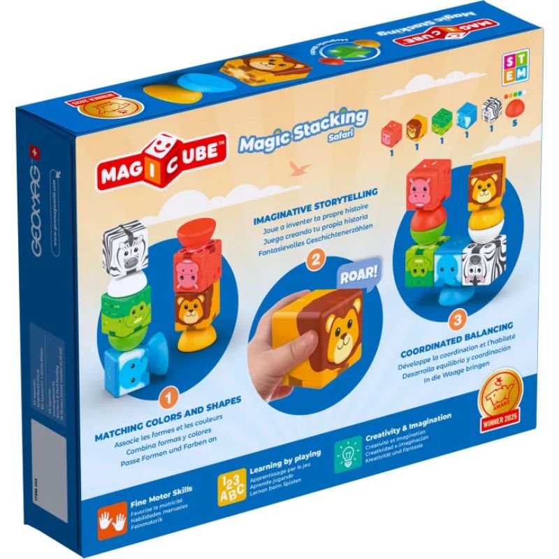 Geomag Magicube Σετ Μαγνητικοί Κύβοι 10 τμχ Για 2-5 Ετών Safari