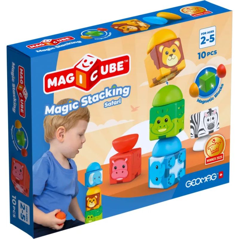Geomag Magicube Σετ Μαγνητικοί Κύβοι 10 τμχ Για 2-5 Ετών Safari