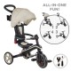 Globber Explorer Trike Αναδιπλούμενο Τρίκυκλο 4-Σε-1 10 Μηνών - 5 Ετών Taupe