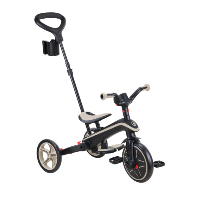 Globber Explorer Trike Αναδιπλούμενο Τρίκυκλο 4-Σε-1 10 Μηνών - 5 Ετών Taupe