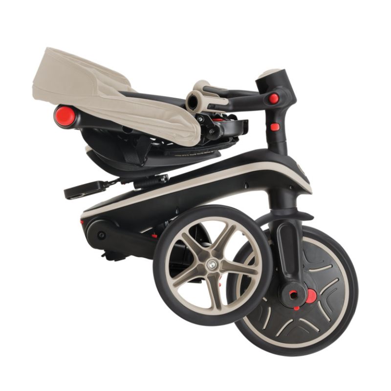 Globber Explorer Trike Αναδιπλούμενο Τρίκυκλο 4-Σε-1 10 Μηνών - 5 Ετών Taupe