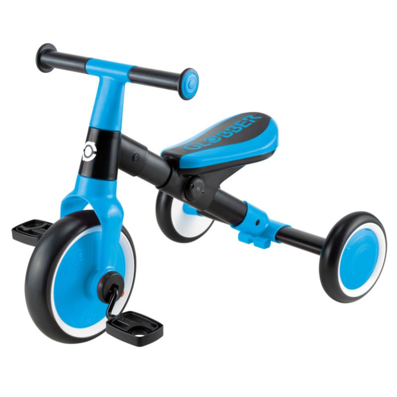 Globber Learning Trike 2-Σε-1 Τρίκυκλο Ποδήλατο Για 12-36 Μηνών Sky Blue