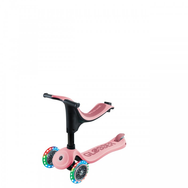 Globber Go Up Lights Sporty Παιδικό Πατίνι 15-20 κιλά Pastel Pink