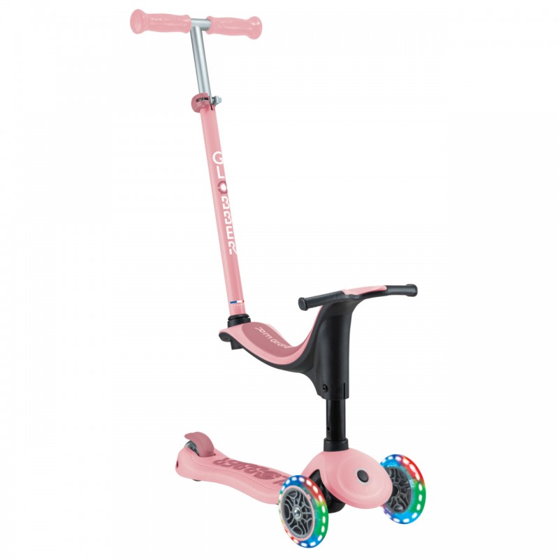 Globber Go Up Lights Sporty Παιδικό Πατίνι 15-20 κιλά Pastel Pink