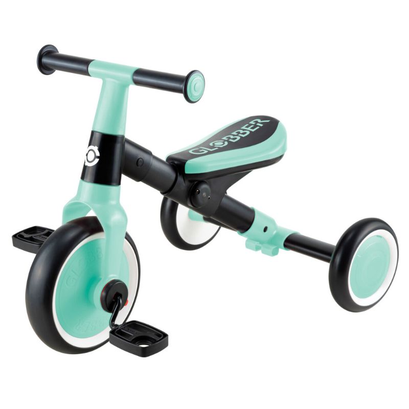 Globber Learning Trike 2-Σε-1 Τρίκυκλο Ποδήλατο Για 12-36 Μηνών Mint