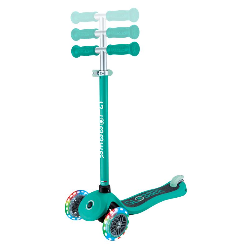 Globber Primo Lights V2 Παιδικό Πατίνι Για 3-7 Ετών Emerald Green