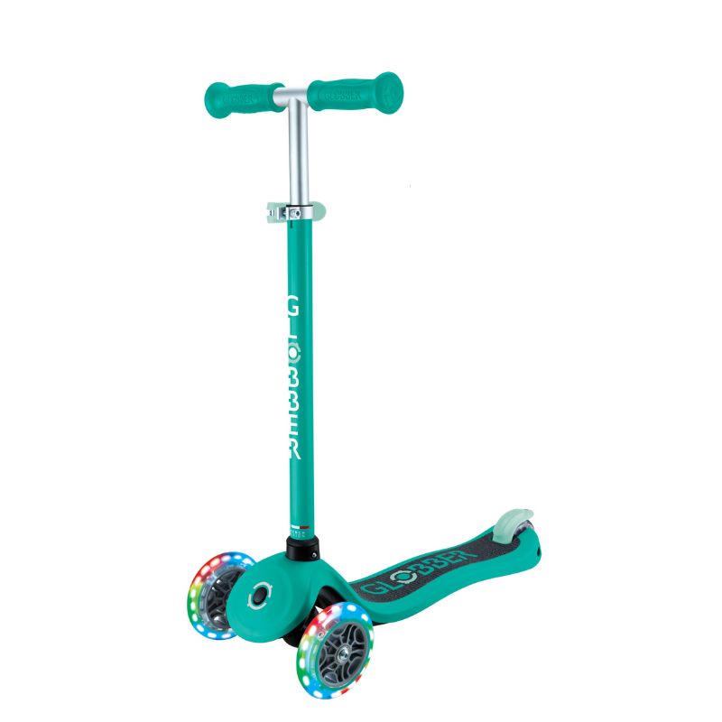 Globber Primo Lights V2 Παιδικό Πατίνι Για 3-7 Ετών Emerald Green