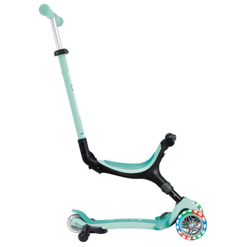 Globber Go Up Active Lights 360° Αναδιπλούμενο Πατίνι 3-Σε-1 Για 15 Μηνών - 9+ Ετών Mint