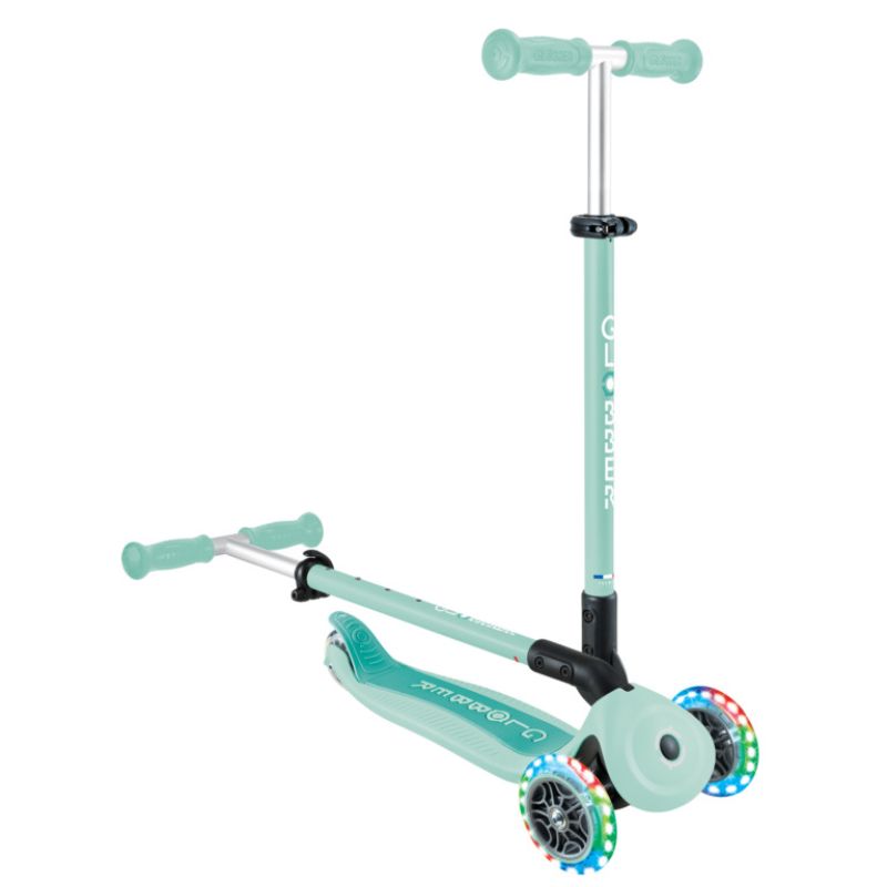 Globber Go Up Active Lights 360° Αναδιπλούμενο Πατίνι 3-Σε-1 Για 15 Μηνών - 9+ Ετών Mint