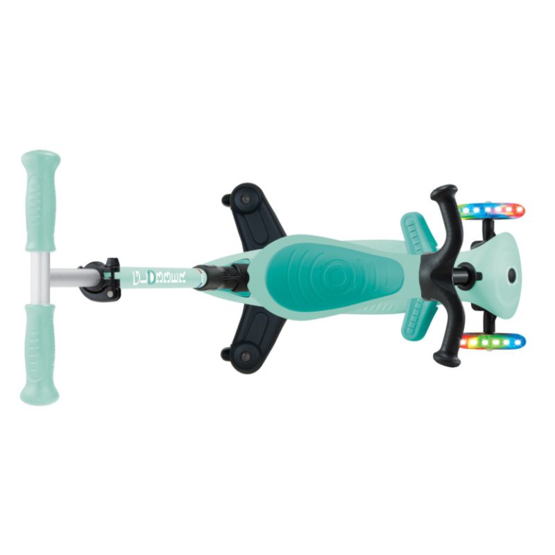 Globber Go Up Active Lights 360° Αναδιπλούμενο Πατίνι 3-Σε-1 Για 15 Μηνών - 9+ Ετών Mint
