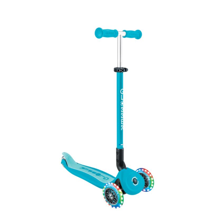 Globber Go Up Active Lights 360° Αναδιπλούμενο Πατίνι 3-Σε-1 Για 15 Μηνών - 9+ Ετών Aqua