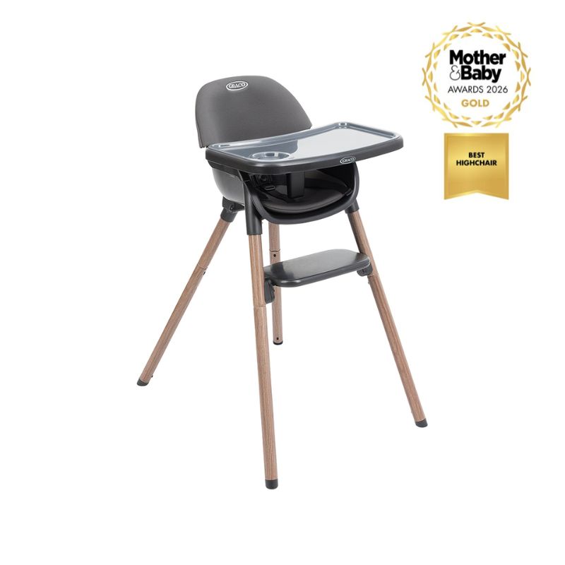 Graco Presti Κάθισμα Φαγητού 3-Σε-1 Charcoal