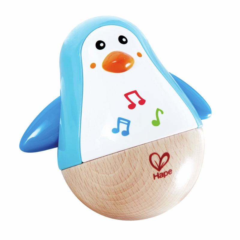 Hape Ξύλινος Πιγκουίνος Penguin Music Wobbler Για 6-24 Μηνών