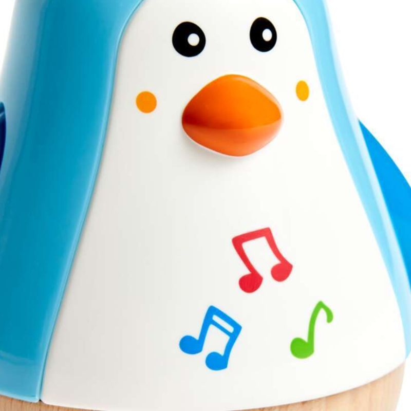 Hape Ξύλινος Πιγκουίνος Penguin Music Wobbler Για 6-24 Μηνών