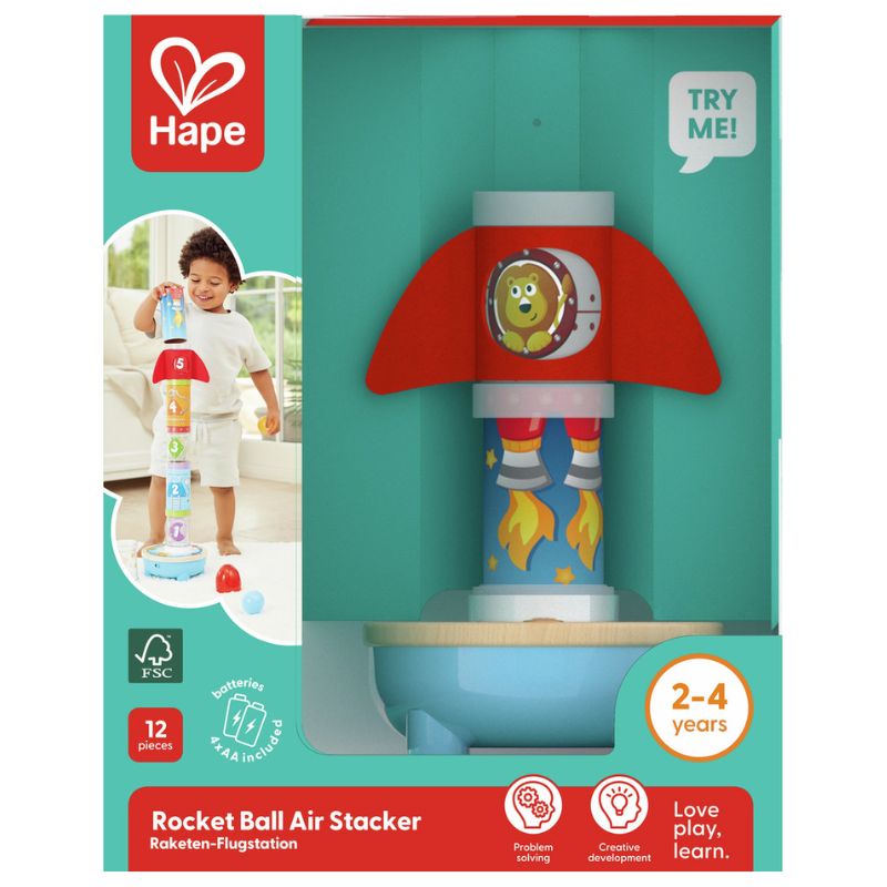 Hape Ξύλινος Πύραυλος Air Stacker Για 24+ Μηνών
