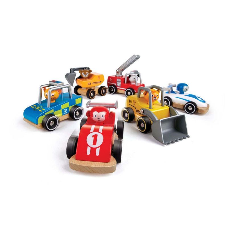 Hape Ξύλινο Αυτοκινητάκι Wild Rider 1 τμχ Σε 6 Διαφορετικά Σχέδια Για 18+ Μηνών