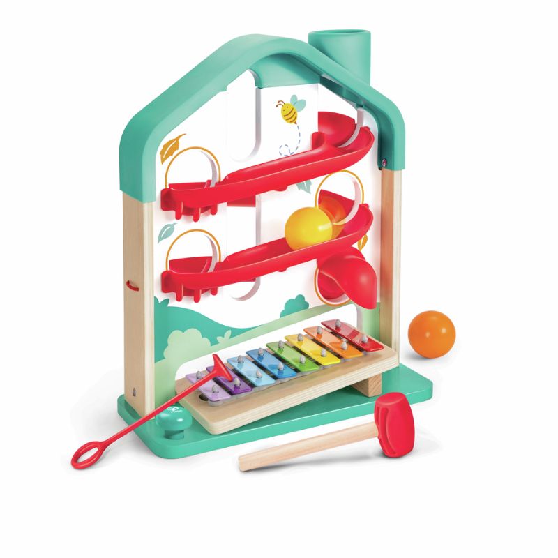 Hape Ξύλινο Ξυλόφωνο Με Μπάλες Melody Mansion Ball Run Για 1-3 Ετών