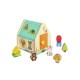 Hape Early Explorer Σετ Με Ξύλινο Σπιτάκι 9 τμχ Για 2-4 Ετών Critter House Shape Sorter