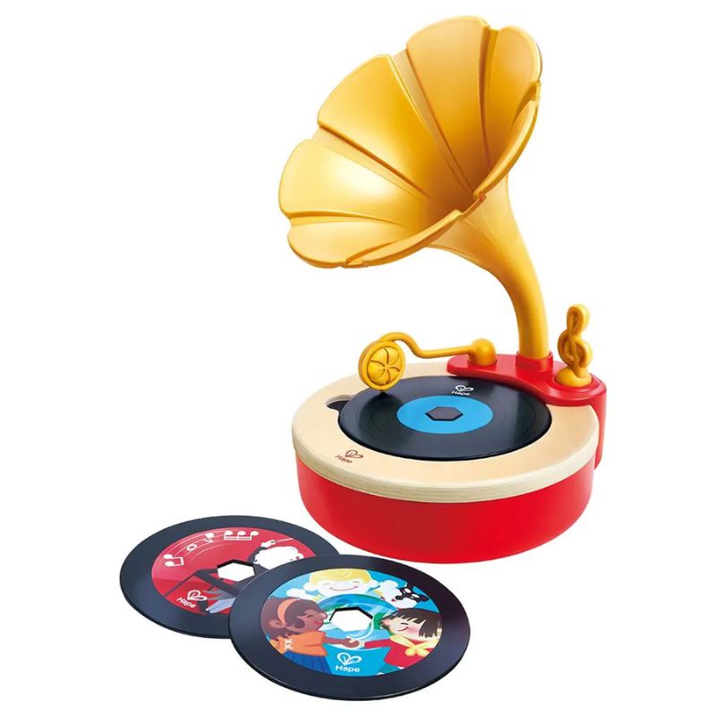Hape Early Melodies Ξύλινος Φωνογράφος Για 3-6 Ετών Tune Time