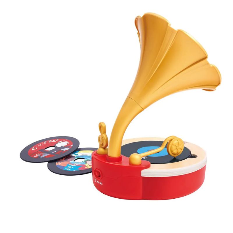 Hape Early Melodies Ξύλινος Φωνογράφος Για 3-6 Ετών Tune Time