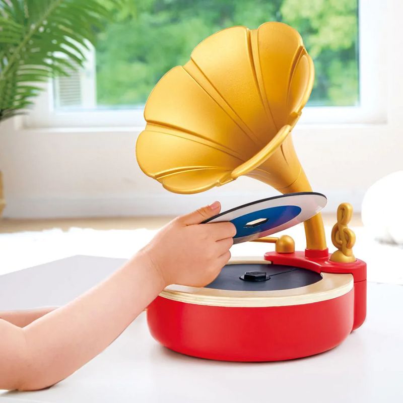 Hape Early Melodies Ξύλινος Φωνογράφος Για 3-6 Ετών Tune Time
