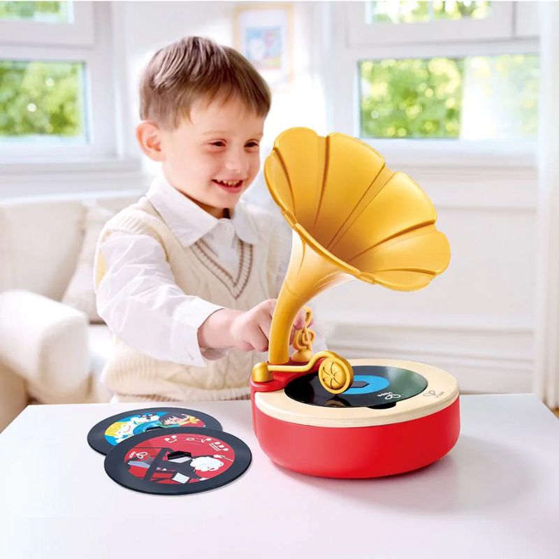 Hape Early Melodies Ξύλινος Φωνογράφος Για 3-6 Ετών Tune Time