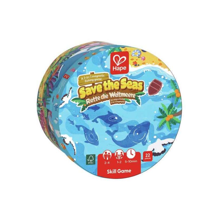 Hape Παιχνίδι Με Ξύλινα Μαγνητικά Ψαράκια Save The Seas Για 2-4 Ετών