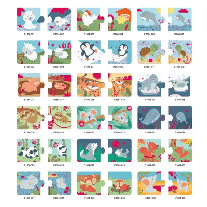 Hape Εκπαιδευτικό Παζλ Ζευγάρια Για 12-24 Μηνών Animal Family