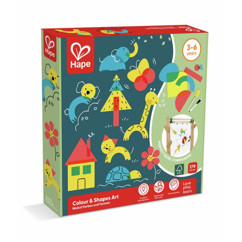 Hape Σετ Δημιουργίας με Σχέδια και Χρώματα Colour & Shapes Art Για 3-6 Ετών