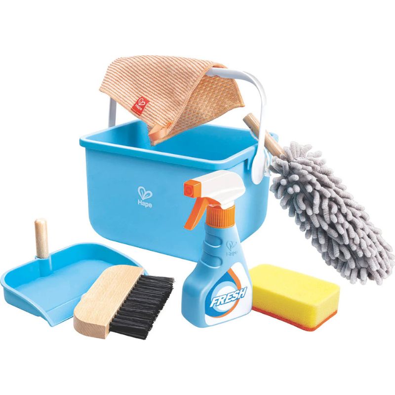 Hape Scoot-Around Ξύλινο Σετ Καθαρισμού Για 3+ Ετών Clean Up Bucket Set