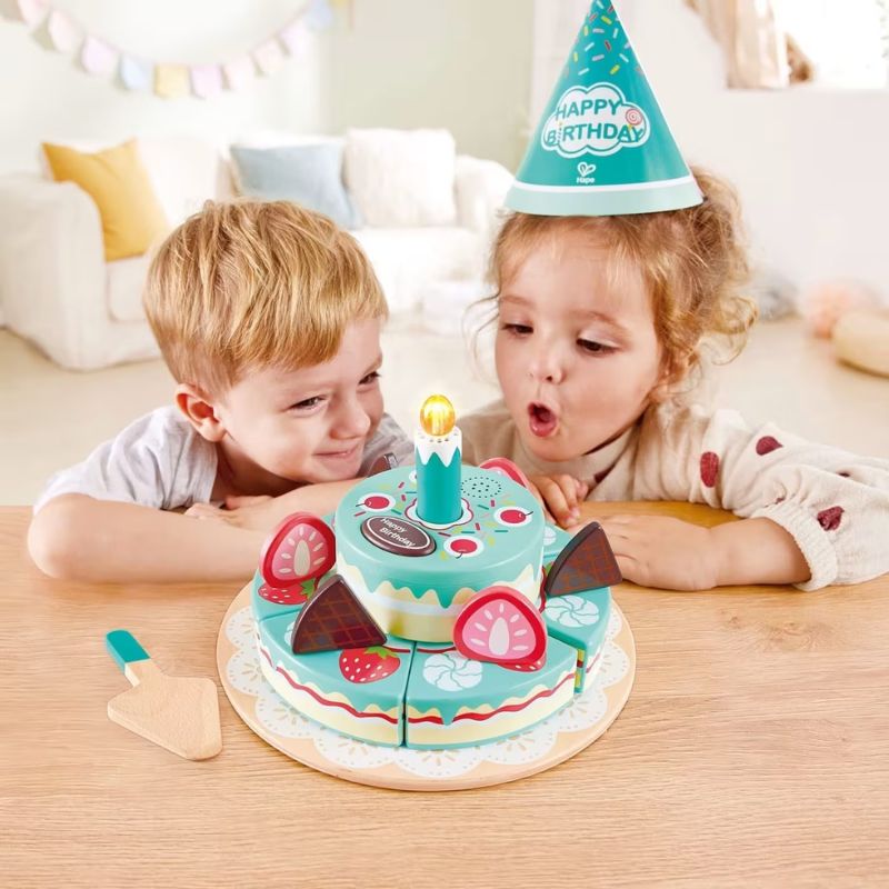 Hape Τούρτα Γενεθλίων Με Φώτα Και Ήχους Interactive Happy Birthday Cake 16 τμχ Για 3+ Ετών
