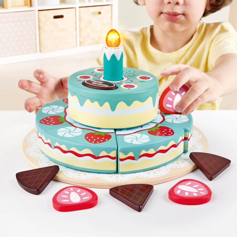 Hape Τούρτα Γενεθλίων Με Φώτα Και Ήχους Interactive Happy Birthday Cake 16 τμχ Για 3+ Ετών