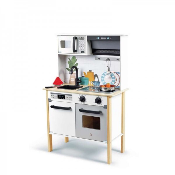 Hape Playfully Delicious Ξύλινη Κουζίνα Για 3+ Ετών Modern Smart-Kitchen