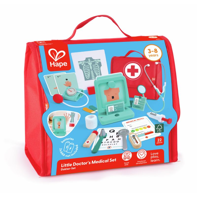 Hape Σετ Εργαλεία Γιατρού Little Doctor's Medical 22 τμχ Για 3-8 Ετών