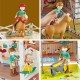 Hape Σετ Ξύλινος Στάβλος Pony Club Ranch 70 τμχ Για 3+ Ετών