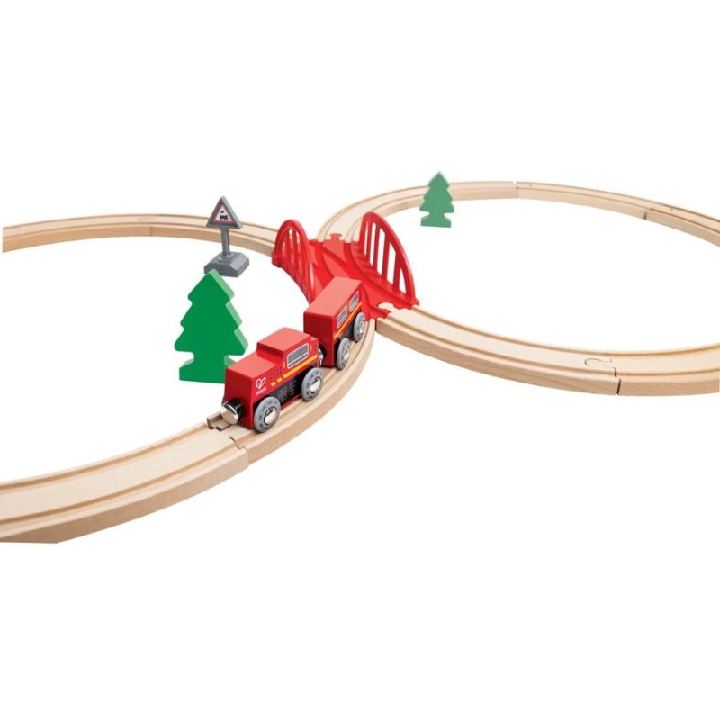 Hape Railway Ξύλινο Τραίνο Για 2+ Ετών Classic Figure 8 Set