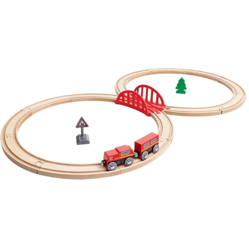 Hape Railway Ξύλινο Τραίνο Για 2+ Ετών Classic Figure 8 Set