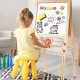 HappiHobbi Wooden Magnetic Easel 4-Σε-1 Επιδαπέδιος Πίνακας