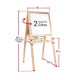 HappiHobbi Wooden Magnetic Easel 4-Σε-1 Επιδαπέδιος Πίνακας