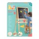 HappiHobbi Wooden Magnetic Easel 4-Σε-1 Επιδαπέδιος Πίνακας